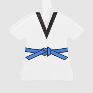Ninja In Training Blue Belt Personalised Ornament