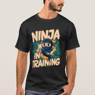 Ninja In Training Costume Party Warrior Boys Girls T-Shirt