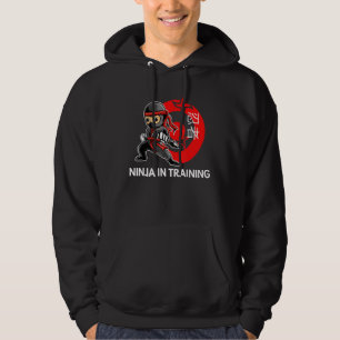 Ninja In Training  For Boys Japan Warrior Ninja Ey Hoodie