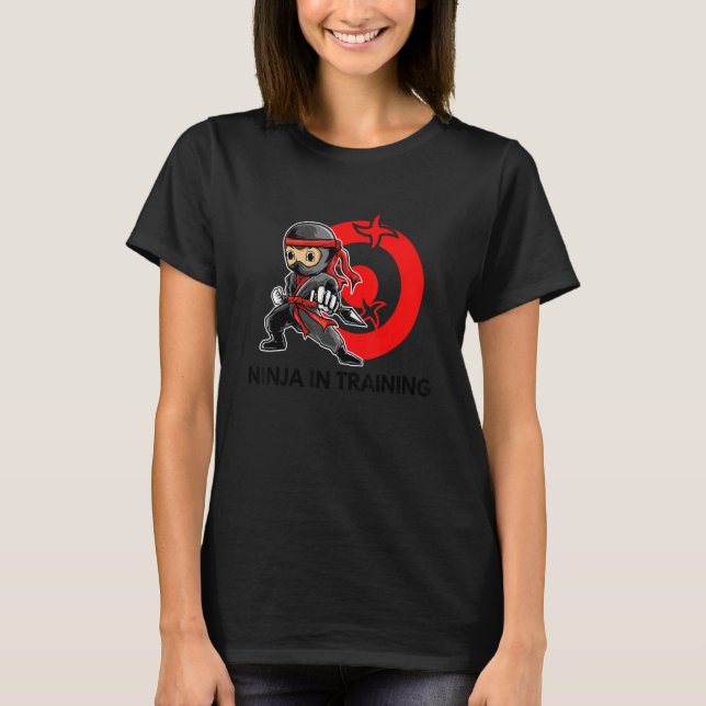 Ninja In Training  For Boys Japan Warrior Ninja Ey T-Shirt (Front)