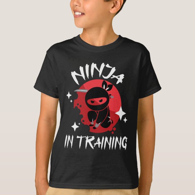 Ninja In Training - Karate Taekwondo Mixed Martial T-Shirt (Front)