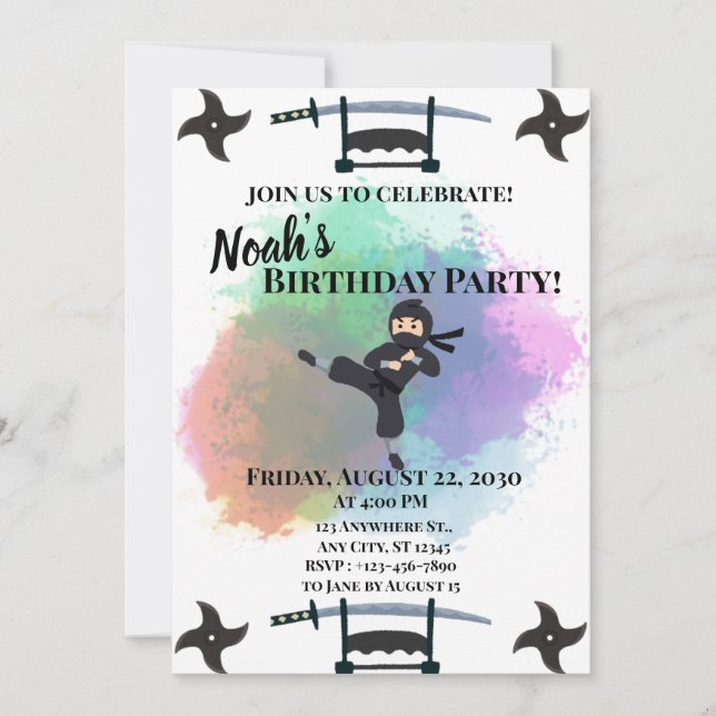 Ninja Invitation (Front)