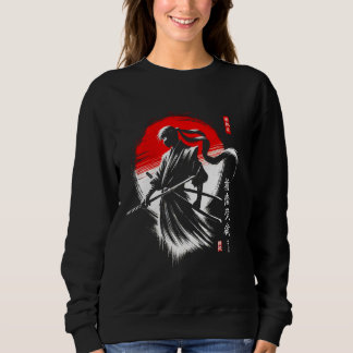 Ninja Japanese Samurai Japan Warrior Mum Dad Kids Sweatshirt