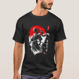 Ninja Japanese Samurai Japan Warrior Mum Dad Kids T-Shirt