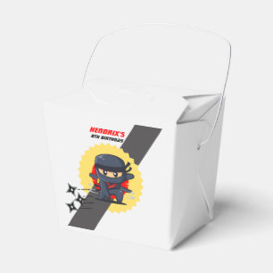 Ninja Karate Birthday Party Custom Favor Box