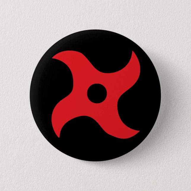Ninja Killer 6 Cm Round Badge (Front)