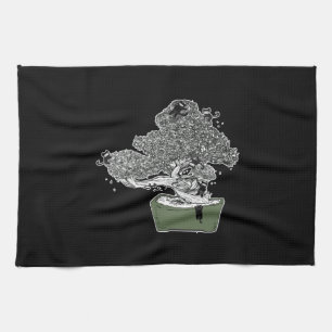 Ninja Kitty Cats Bonsai Tree Japanese Buddhist Zen Tea Towel