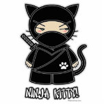 Ninja Kitty! Photo Sculpture<br><div class="desc">Gorgeous Photo Sculpture featuring my Ninjadorables Ninja Kitty! Created by me, the artist Delphine Lévesque Demers!</div>
