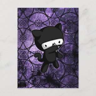 Ninja Kitty Postcard