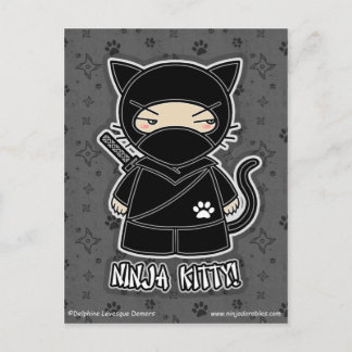 Ninja Kitty! Postcard