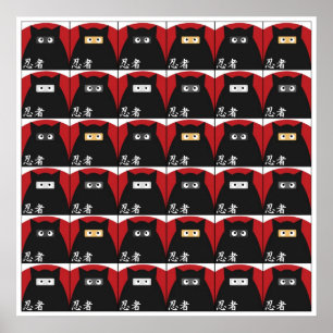 Ninja Kitty Print Large