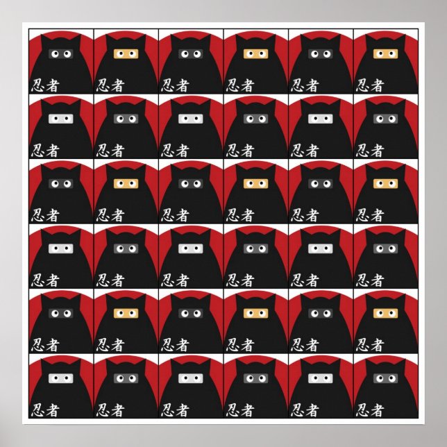 Ninja Kitty Print Large (Front)