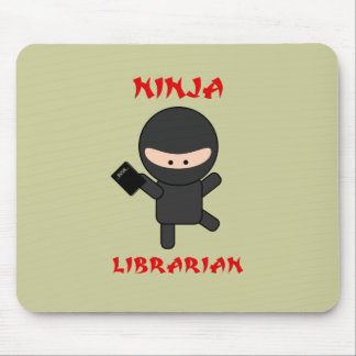 Ninja Librarian with Book Mouse Mat
