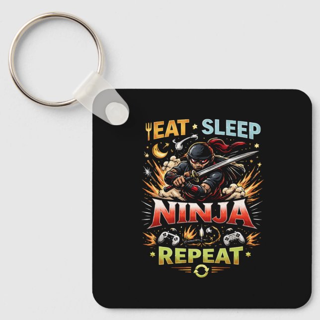 Ninja Life Loop Key Ring (Front)