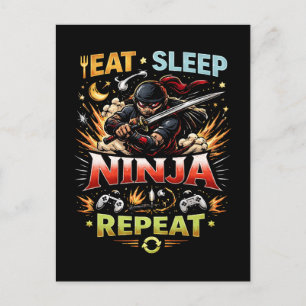 Ninja Life Loop Postcard