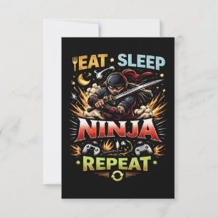 Ninja Life Loop Thank You Card