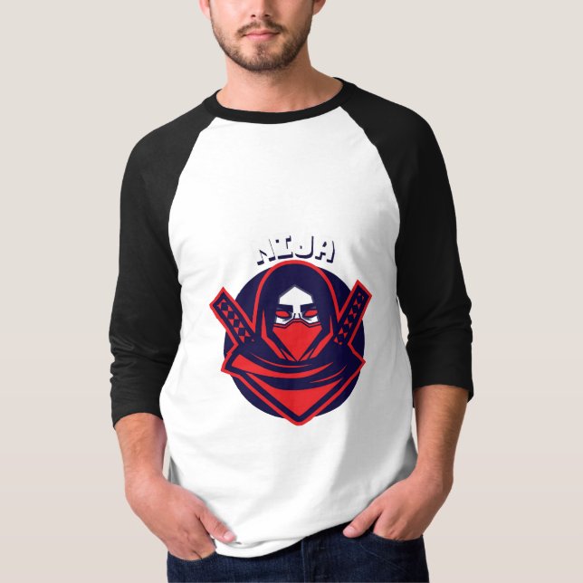 Ninja Logo – Bold Warrior Emblem T-Shirt (Front)