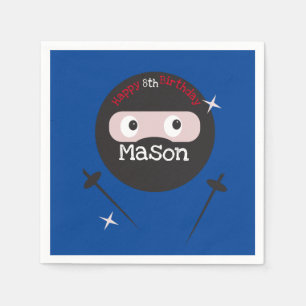 Ninja Martial Arts Karate Boys Birthday   Napkin