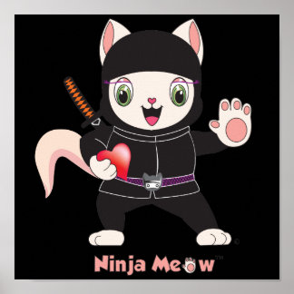 Ninja MEOW™ Poster