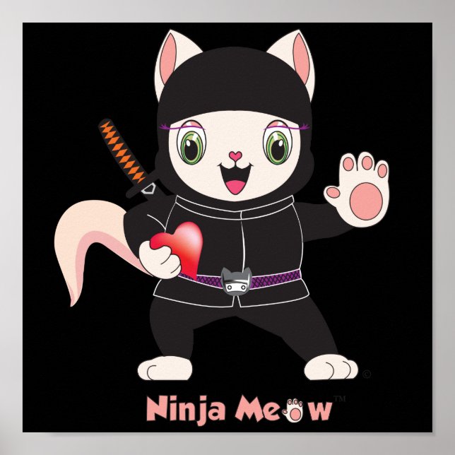 Ninja MEOW™ Poster (Front)