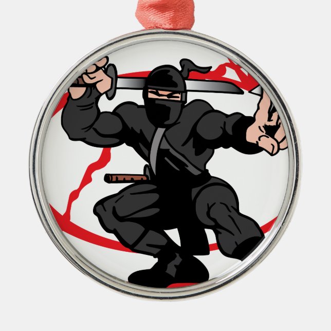 Ninja Metal Tree Decoration (Front)