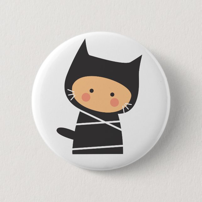 Ninja Mew Mew Button (Front)