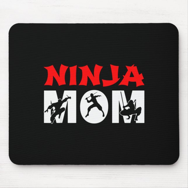 Ninja Mom Funny Ninja Mom For Women  Mouse Mat (Front)