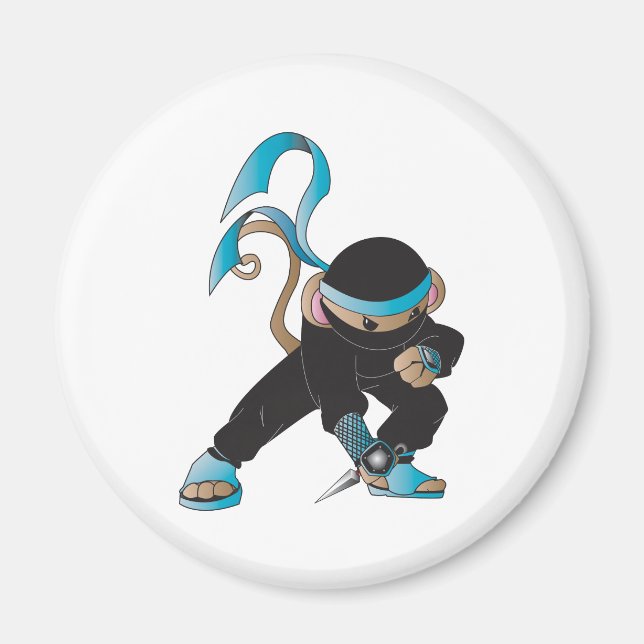 ninja monkey magnet (Front)