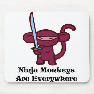 ninja-monkeysareeverywherer mouse mat