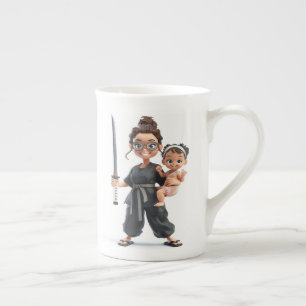 Ninja Mum Bone China Mug