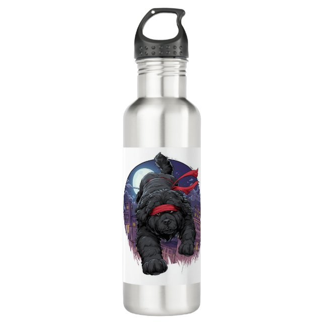 Ninja Newfie � Stealthy Big Dog 710 Ml Water Bottle (Front)