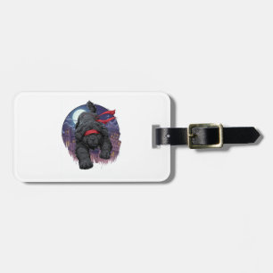 Ninja Newfie � Stealthy Big Dog Luggage Tag