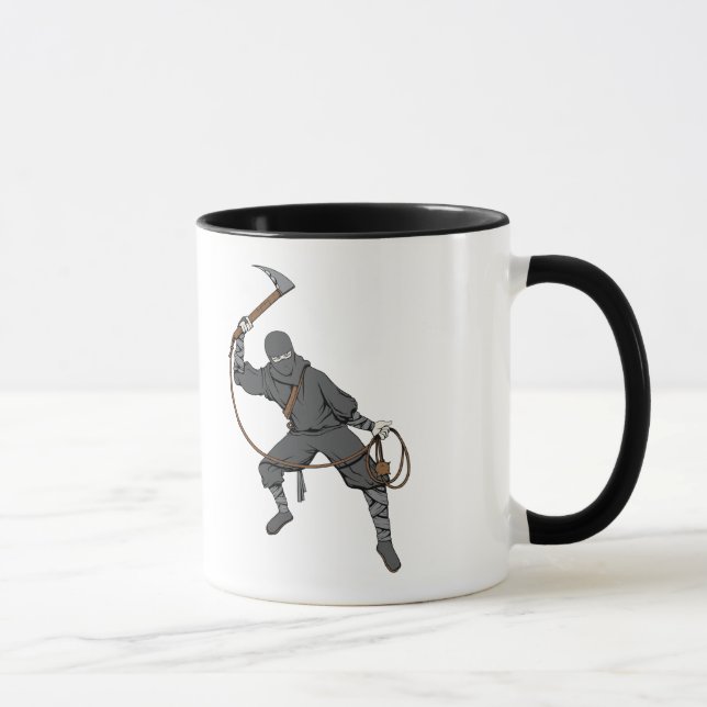Ninja ~ Ninjas 3 Martial Arts Warrior Fantasy Art Mug (Right)