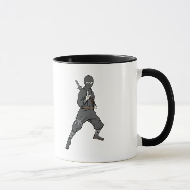 Ninja ~ Ninjas 5 Martial Arts Warrior Fantasy Art Mug (Right)
