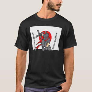 Ninja Ninjutsu Adults Men Boys Girls Shaolin Sword T-Shirt