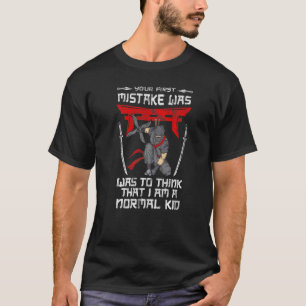 Ninja Ninjutsu Samurai Shaolin Shuriken Karate Kat T-Shirt
