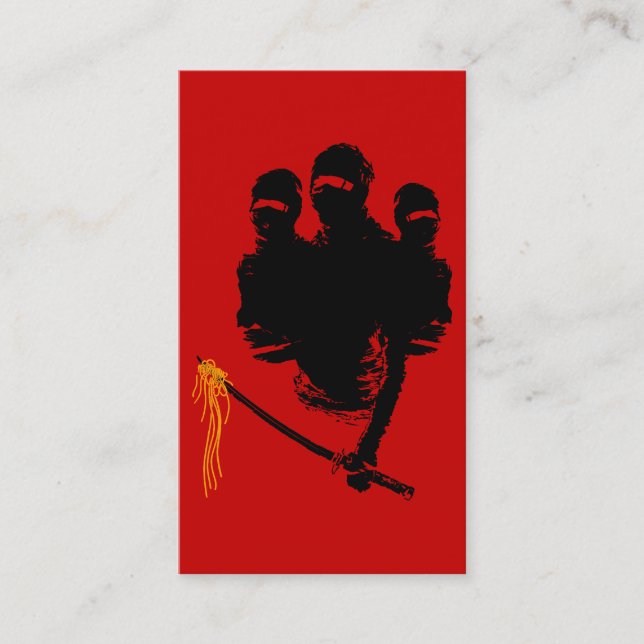 ninja noodles business card (Front)