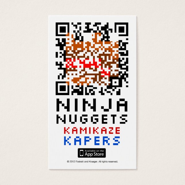 Ninja Nuggets QR Card (Front)