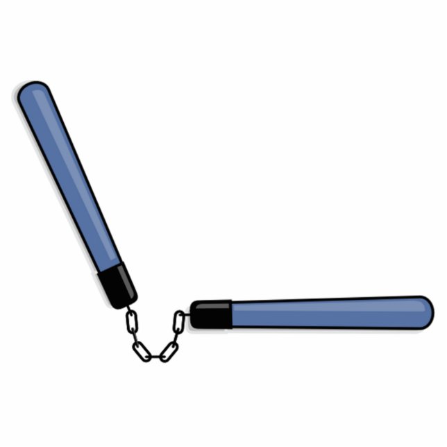 Ninja Nunchucks Standing Photo Sculpture (Front)