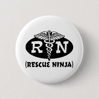 Ninja Nurse 6 Cm Round Badge