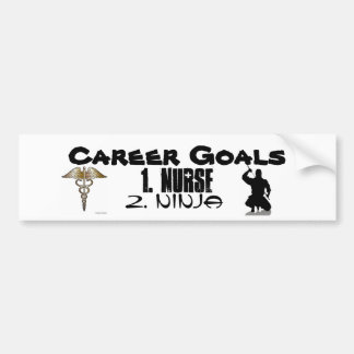 Ninja Nurse Bumper Sticker