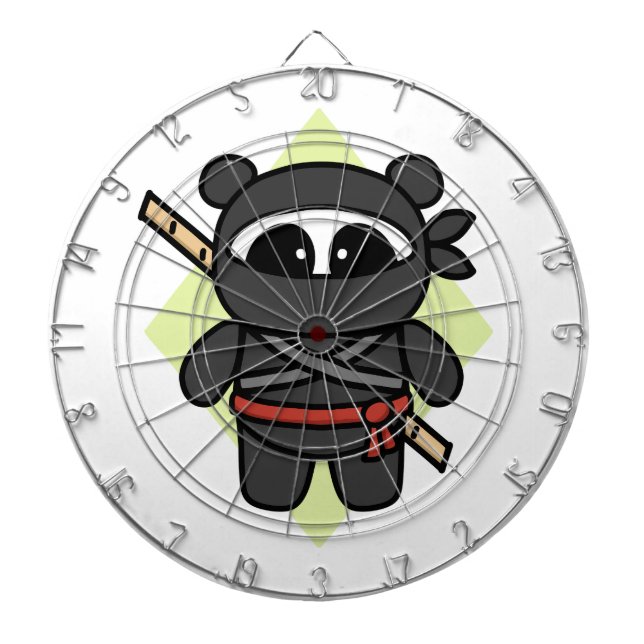 Ninja Panda by Amanda Roos Dartboard (Front)