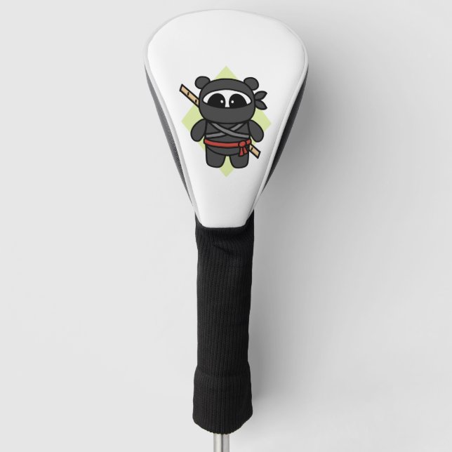 Ninja Panda by Amanda Roos Golf Head Cover (Front)