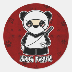 Ninja Panda! In Red Sticker