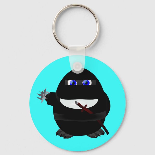Ninja Penguin Key Ring (Front)