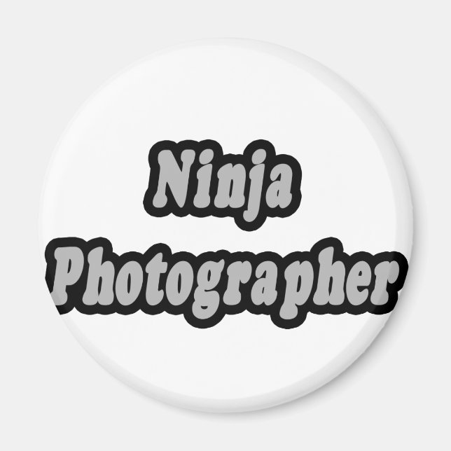 Ninja Photographer Magnet (Front)