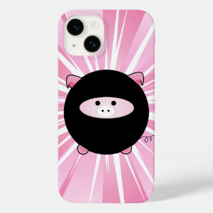 Ninja Pig on Pink Case-Mate iPhone 14 Case