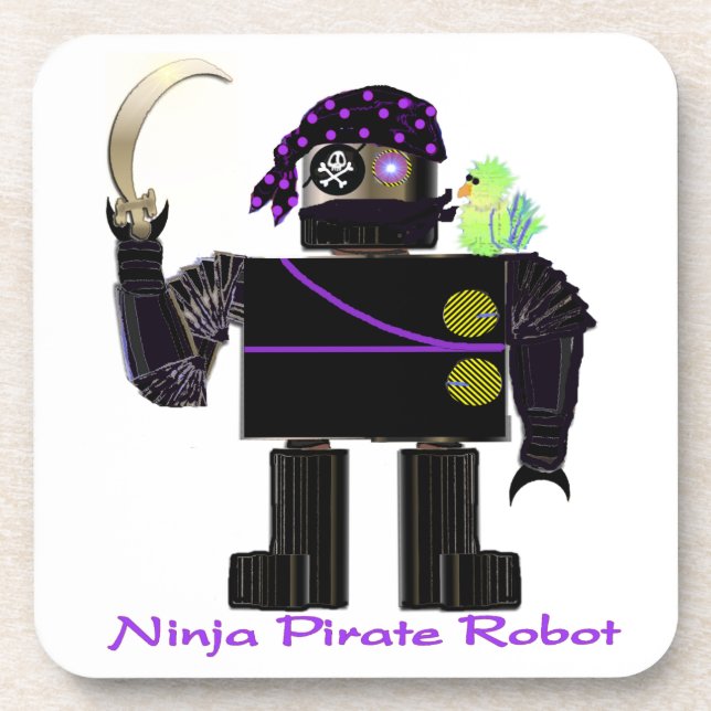 Ninja Pirate Robot Coaster (Front)