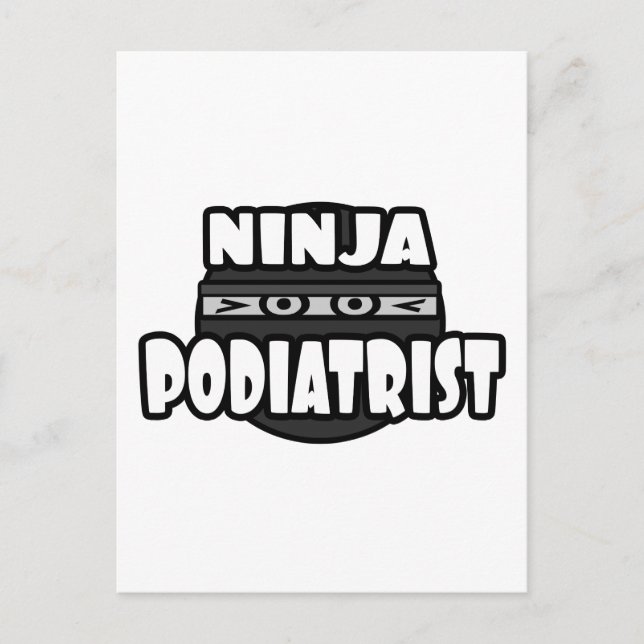 Ninja Podiatrist Postcard (Front)