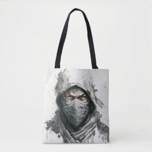 Ninja Portrait Warrior Painting Historic Adventure Tote Bag